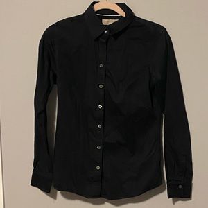 Button Down Black Banana Republic Top. Size 6